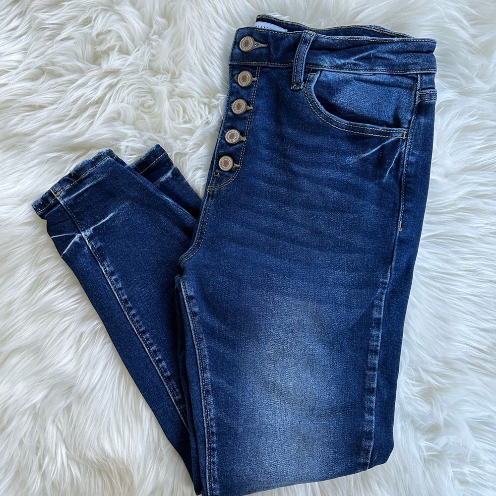 Zenana 5 button denim